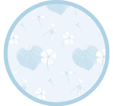 Texture coasters floral print surface - TenStickers