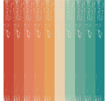 Retro dryžuotas vaivorykštinis senovinis padėkliukas - „Tenstickers“