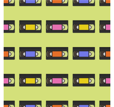 Vhs samling retro mønster vintage underlag - Tenstickers
