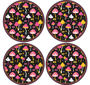 Růžová magie houby moderní dráha - TenStickers