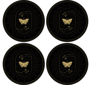 Nowoczesna podkładka pod kubek ćma niebiański nowoczesny design - TenStickers