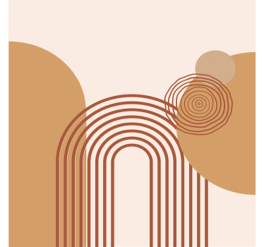 Bases para copos modernas Novo estilo geométrico caloroso - TenStickers