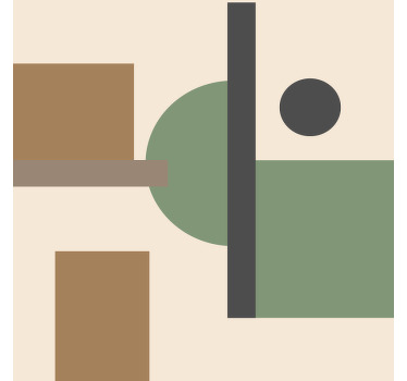 Podkładka pod kubek Natural sztuka geometryczna - TenStickers