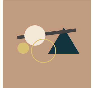 Geometristen lukujen tasapaino modernit lasinaluset - Tenstickers