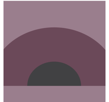 Sötét geometriai ívek modern alátét - TenStickers