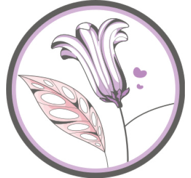 Lila elegáns tulipán minta több alátét - TenStickers