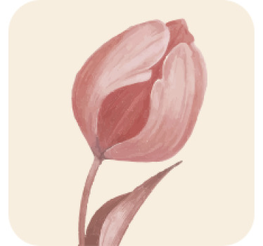 Küçük pembe lale deseni daha fazla bardak altlığı - TenStickers