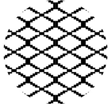 Dessous de verre moderne Filet noir diamant - TenStickers