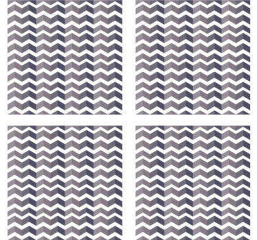 Posavasos motivo de chevron - TenVinilo