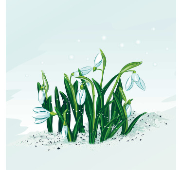 Vaikiškos iliustracijos snieguolės daugiau padėkliukų - „Tenstickers“