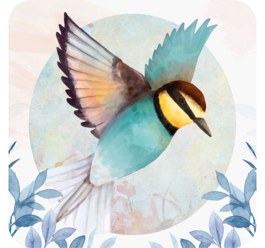 Dessous de verre moderne Oiseau artistique de style glamour - TenStickers