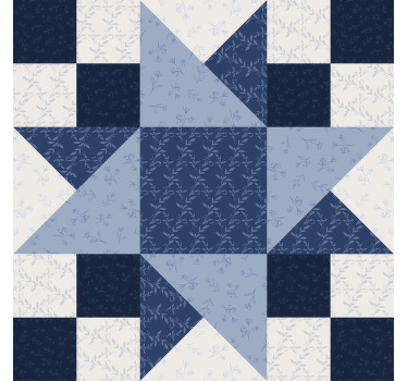 Patchwork hvězda trojúhelník design vintage podtácek - TenStickers