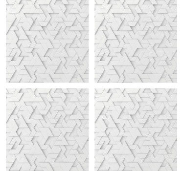 Posavasos patrón texturizado geométrico - TenVinilo