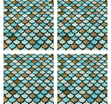 Dračí šupiny textury dráha - TenStickers