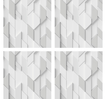 Hvit geometrisk vegg underlag tekstur - Tenstickers