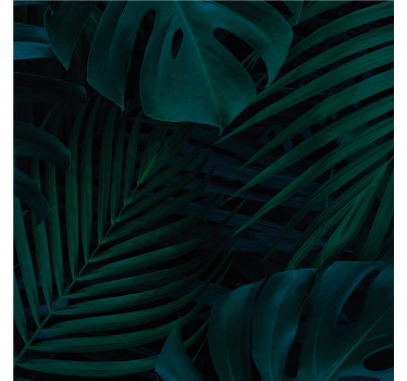 Skov blade og planter tekstur coaster - TenStickers