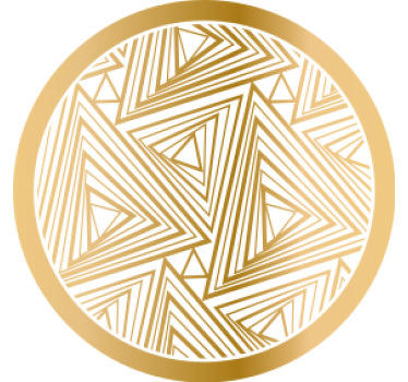 Minimalistisk geometrisk variation moderne coaster - TenStickers