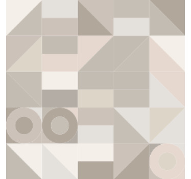 Untersetzer Fliese Kaffeefarbe moderne geometrie - TenStickers