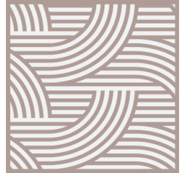 Earth color geometric boho pattern coasters - TenStickers