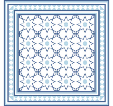 Bases para copos de azulejos Padrão de estrelas azuis - TenStickers