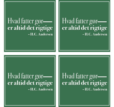 'det, far gør, er det rigtige citat-coaster - TenStickers