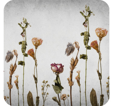 Skandinaaviseen tyyliin kuivattuja kasveja modernit lasinaluset - Tenstickers