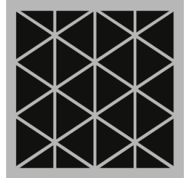 Gray and black triangle pattern more coasters - TenStickers