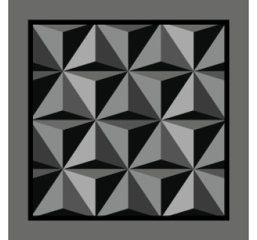 기하학적 삼각형 회색 패턴 더 많은 컵 받침 - TenStickers