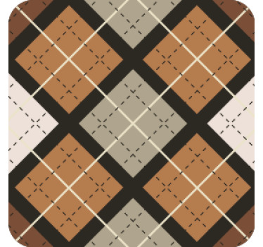 Untersetzer mit geometrischen mustern quadrat - TenStickers