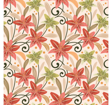 Untersetzer mit floralen musterakzenten - TenStickers