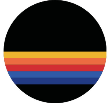 Vintage gaming stripes vintage coaster - TenStickers