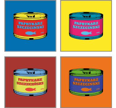 Vintage podstawka pod kubek "paprykarz" w stylu pop art - TenStickers