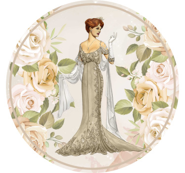 Dessous de verre vintage motif belle époque - TenStickers