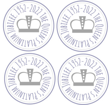 Platinum Jubilee more coasters - TenStickers