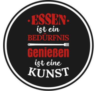 Untersetzer modern Essen ist ein Bedürfnis - TenStickers