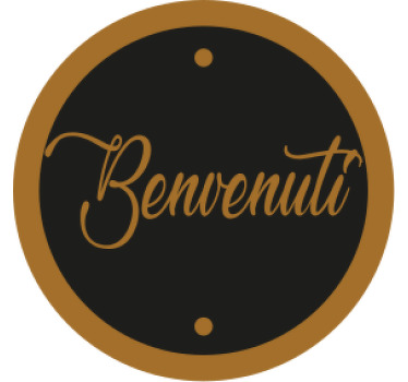 sottobicchiere neri benvenuti - TenStickers