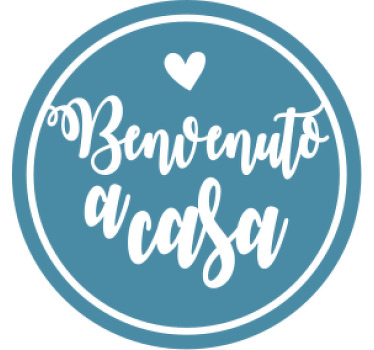 sottobicchiere benvenuto a casa - TenStickers
