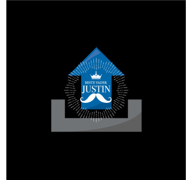 Gepersonaliseerde onderzetters vaderdag - TenStickers