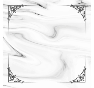 Untersetzer modern weißer Marmor - TenStickers