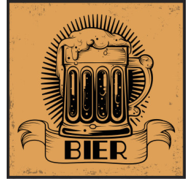 Untersetzer Bier Bierkrug - TenStickers