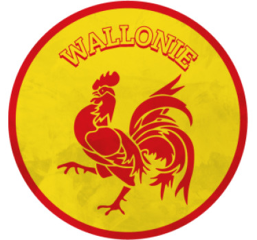 Dessous de verre Région Wallonne - TenStickers