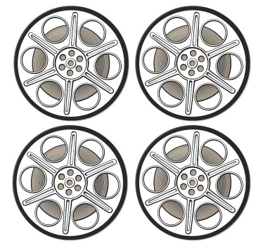 Biograf film roll vintage coaster - TenStickers