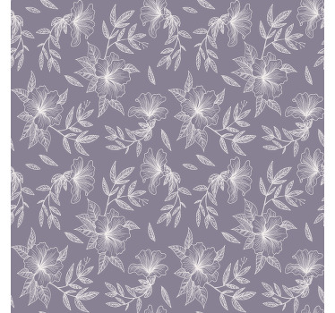 Lilac floral more coasters - TenStickers