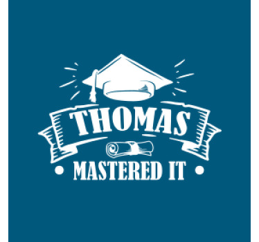 Mastered It personalized coasters - TenStickers