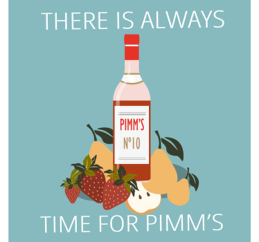 Pimm's O'clock more coasters - TenStickers