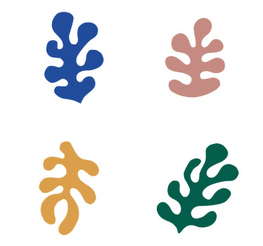 Dessous de verre art abstrait coloré - TenStickers