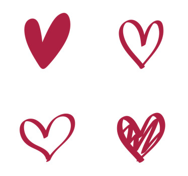 Different hearts wedding coaster favors - TenStickers