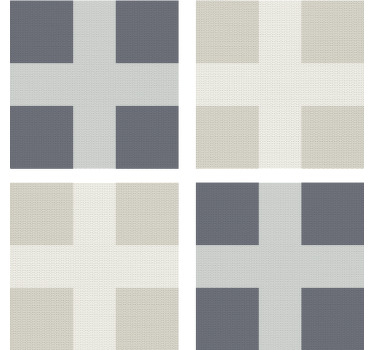 Untersetzer moderne gestrickte flagge - TenStickers