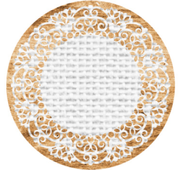 Paper doily coaster vintage coasters - TenStickers
