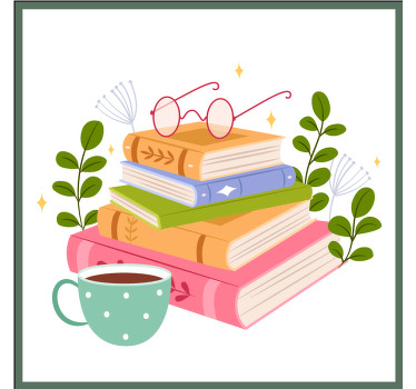 Books and coffee coasters - TenStickers